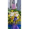 潔白高雅百合花藝術高架花籃-出貨照片