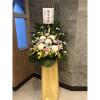 潔白高雅百合花藝術高架花籃-出貨照片