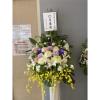 B款潔白高雅百合花藝術高架花籃(無法指定款式)-出貨照片