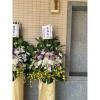 B款潔白高雅百合花藝術高架花籃(無法指定款式)-出貨照片