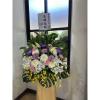 B款潔白高雅百合花藝術高架花籃(限殯儀館告別式/無法指定款式)-出貨照片