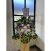 B款潔白高雅百合花藝術高架花籃(限殯儀館告別式/無法指定款式)-出貨照片