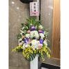 (限殯儀館內告別式會場)典雅花籃-出貨照片