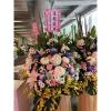 (限殯儀館內告別式會場)典雅花籃-出貨照片