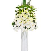 C款羅馬柱花禮(館內羅馬柱館外高架花...