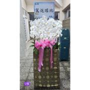 180公分 5株高架藝術蘭花盆(白)