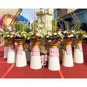 典雅高架花籃(A01款) (三義/銅...