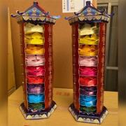 {高40CM}桌上型九轉蓮花塔/三對...