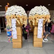 230cm 巨無霸白色球形蘭花(單座)/豎靈到告別式