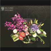 精緻水平型桌花