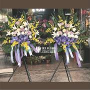 追思高架花籃(白粉色系)