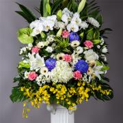 C款永念情懷繡球花藝術高架花籃(無法指定款式)