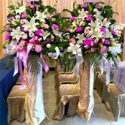 精緻高雅高架花籃