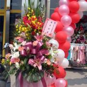 典雅高架藝術花籃B