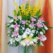 典雅高架藝術花籃