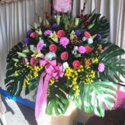 大型羅馬柱花籃