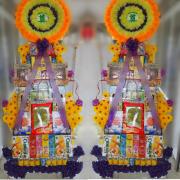 六層食品罐頭禮籃