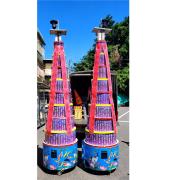 九層心經平安米柱(三好米真空包裝，每盒600克*66包)