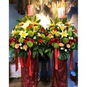 喜慶藝術花籃B01款