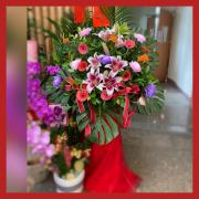 喜氣洋洋高架花藍01