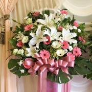 藝術花籃A款{限殯儀館或周圍會館告別...