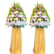 A款典雅高架花籃(限殯儀館內告別式)