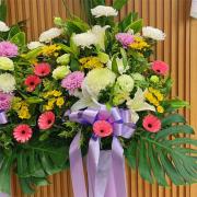 典雅高架花籃01(花款隨機出貨，無法...