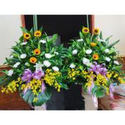 高雅高架花籃(A01款)(限殯儀館內)