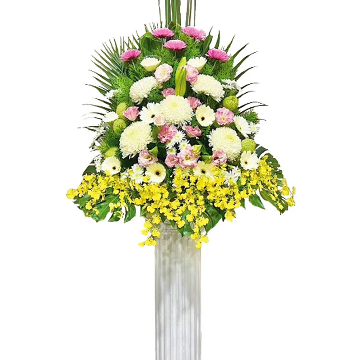 B款羅馬柱花禮(館內羅馬柱館外高架花籃)