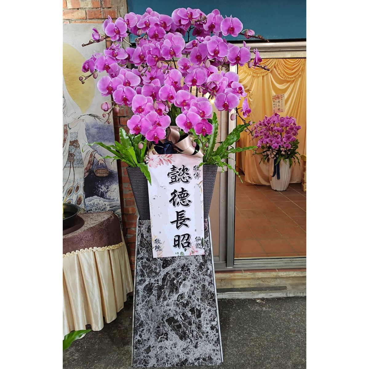 200cm租用霸王蘭花（粉）(限殯儀館內告別式)