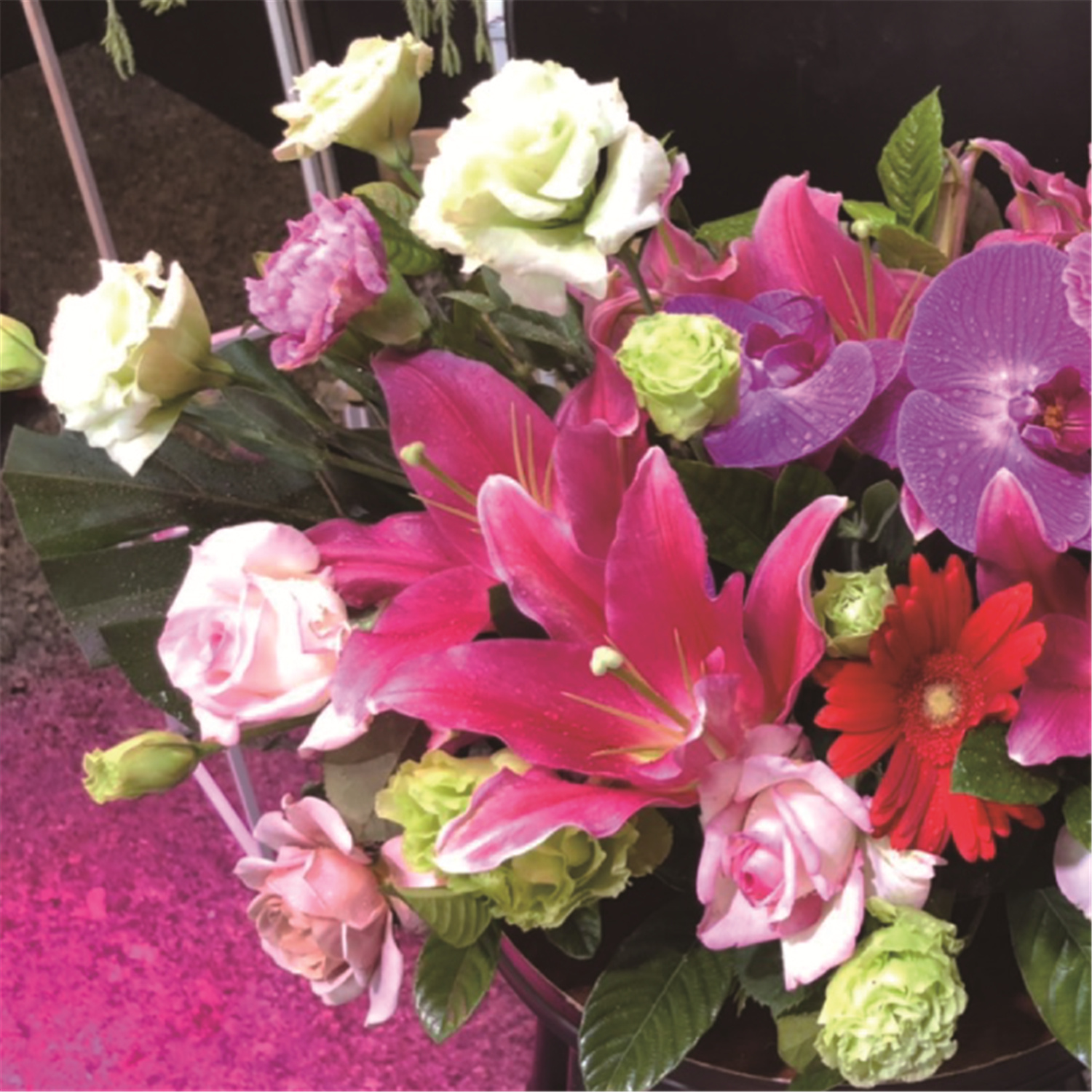 精緻水平型桌花