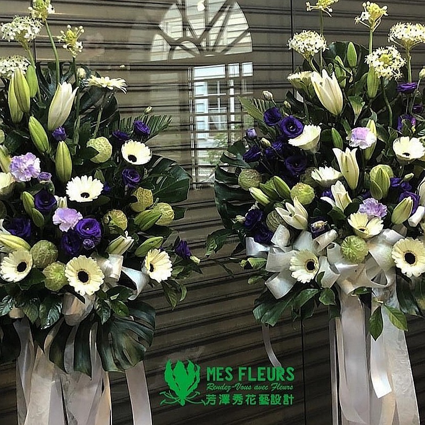 典藏追思高架花籃