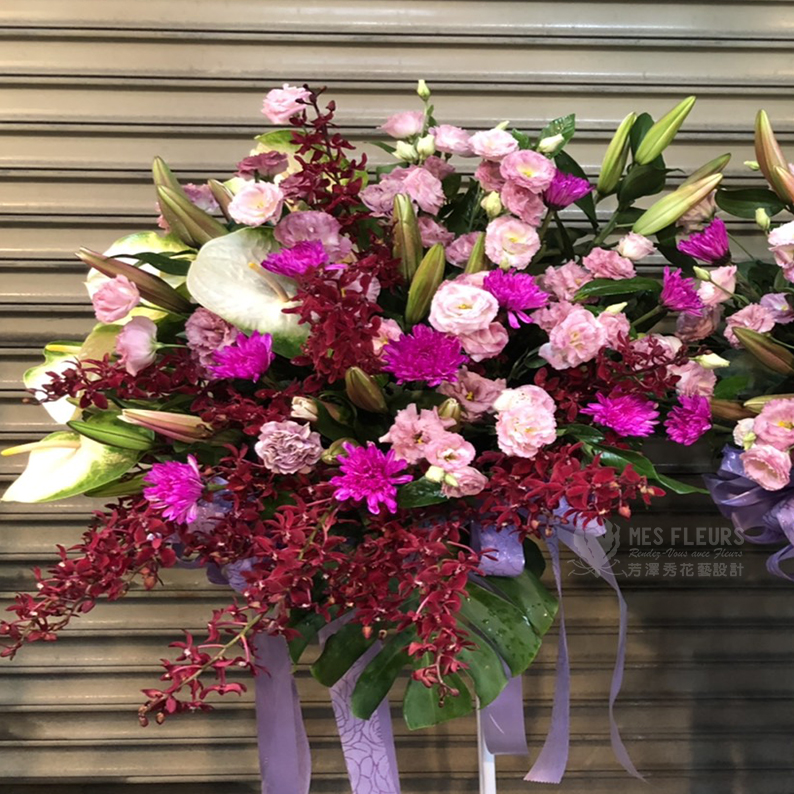 追思高架花籃(圓型款)