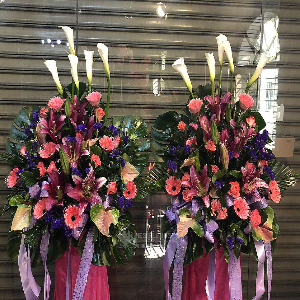 喜慶高架花籃