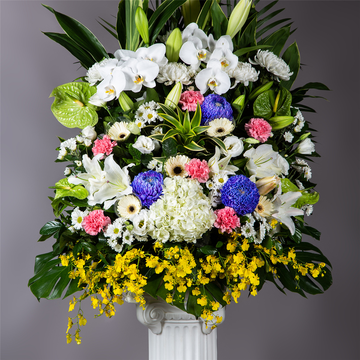 C款永念情懷繡球花藝術高架花籃(無法指定款式)