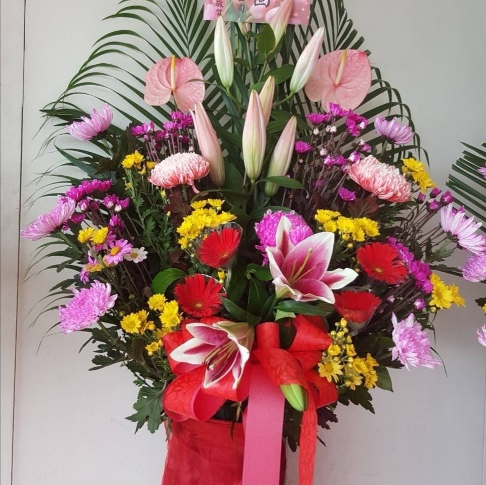 喜慶高架花藍