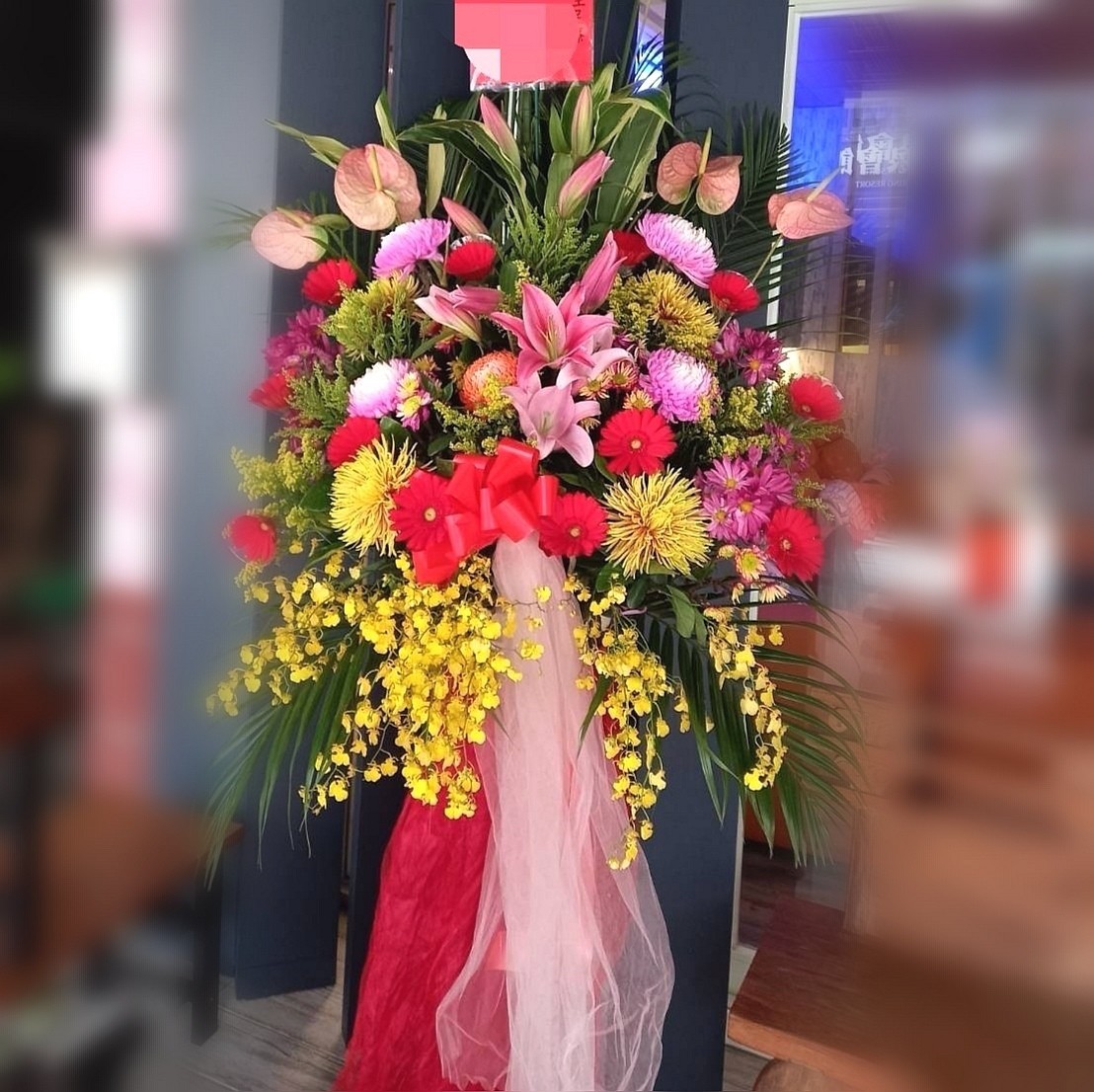 喜氣洋洋高架花藍