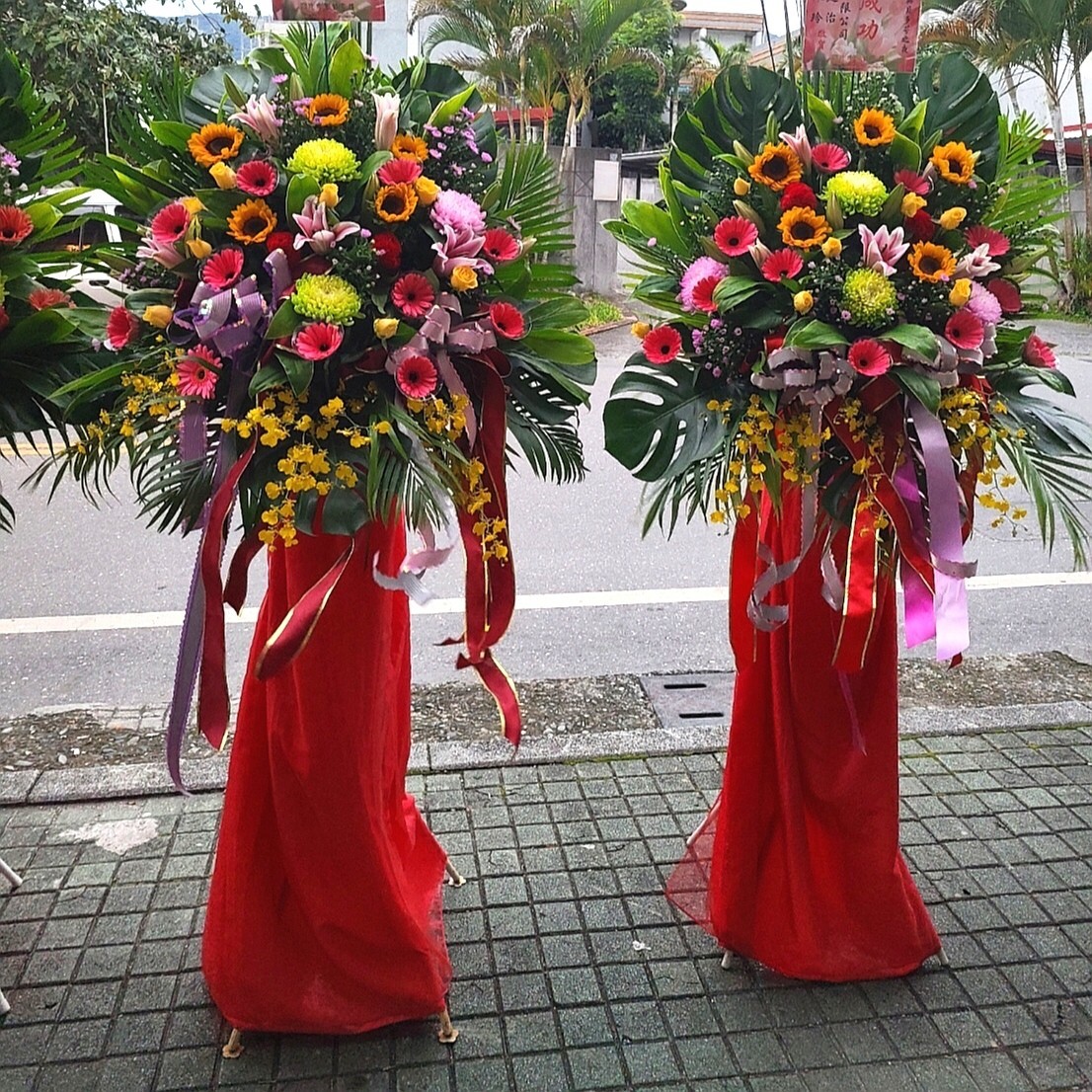 喜慶藝術花籃