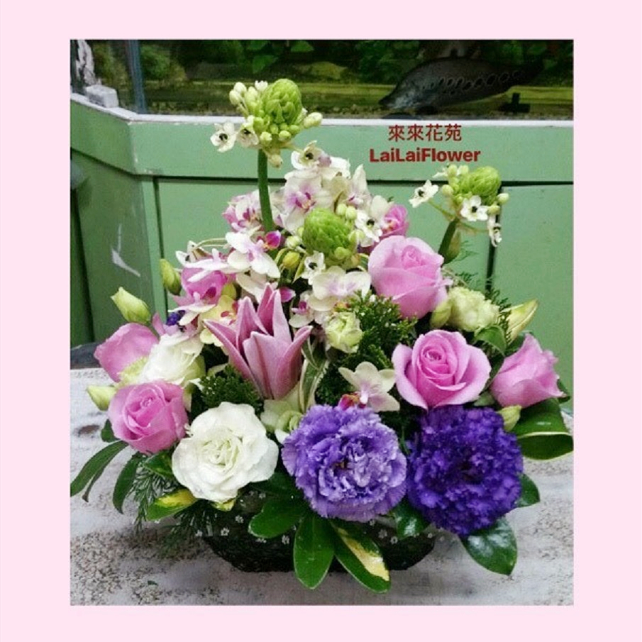 F01_組合藝術盆花