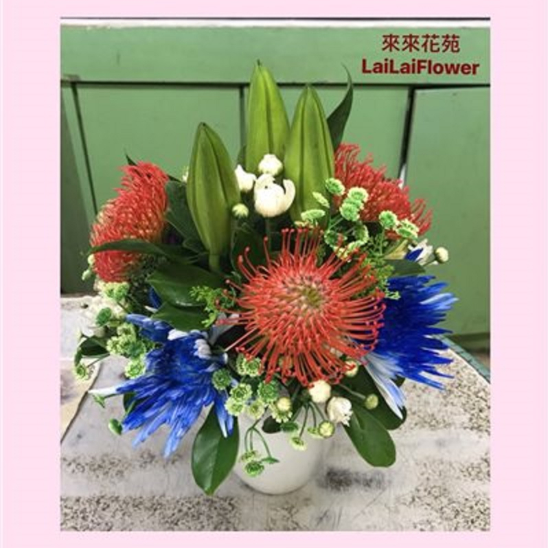 F04_組合藝術盆花