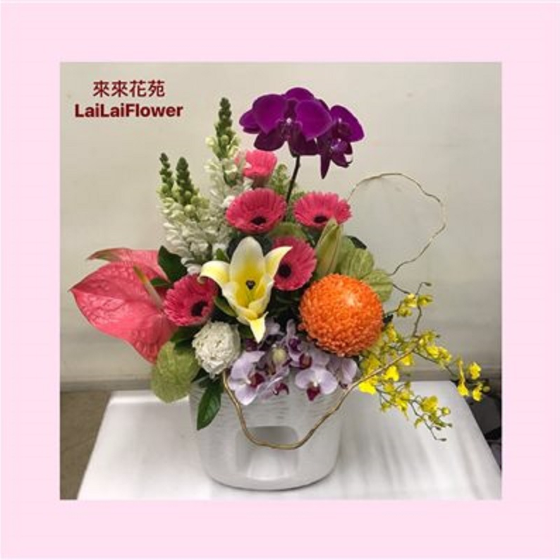 F07_組合藝術盆花