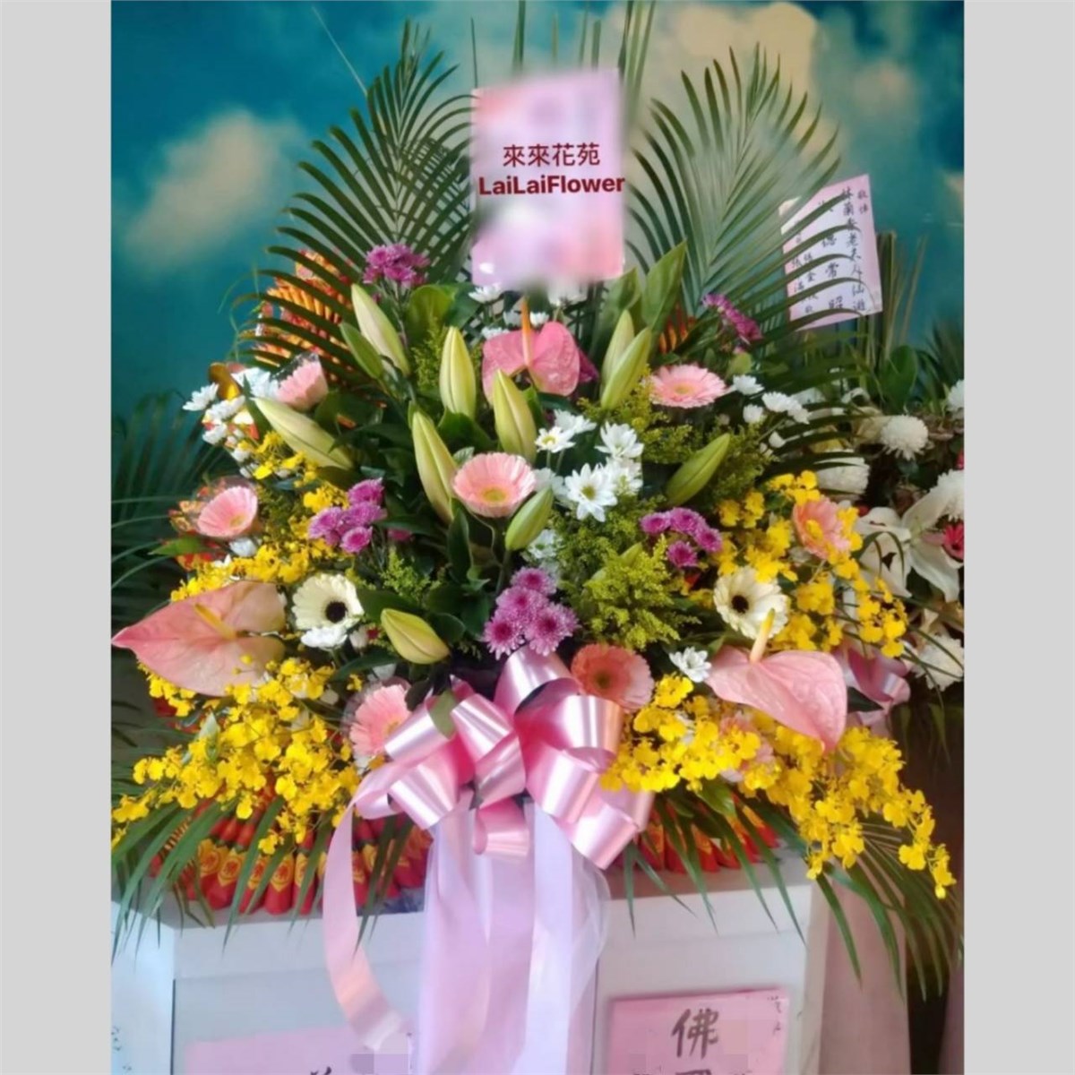 高架藝術花籃H款