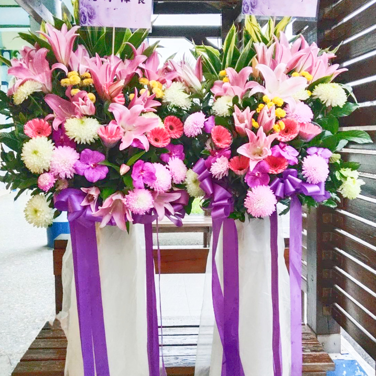 優雅藝術花籃F款
