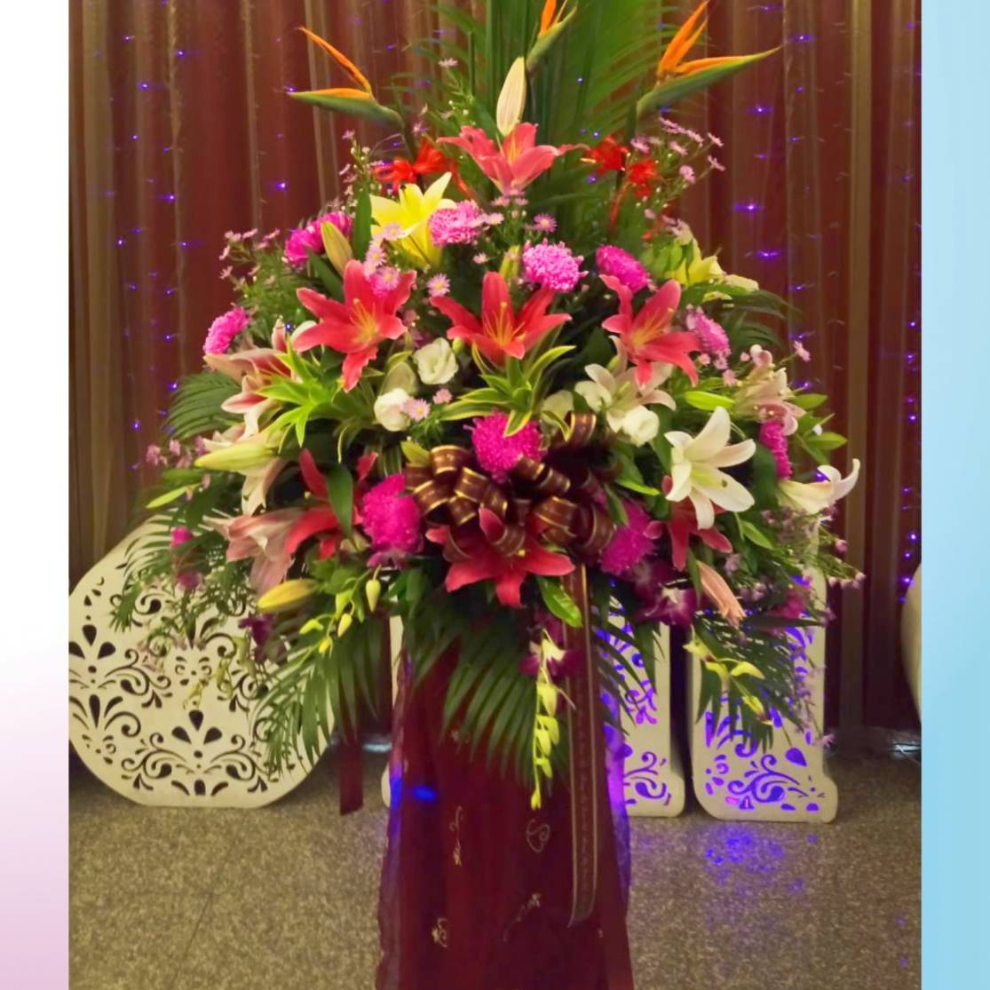 喜慶藝術花籃A19