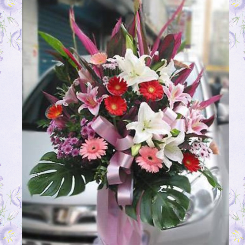 高架藝術花籃C款