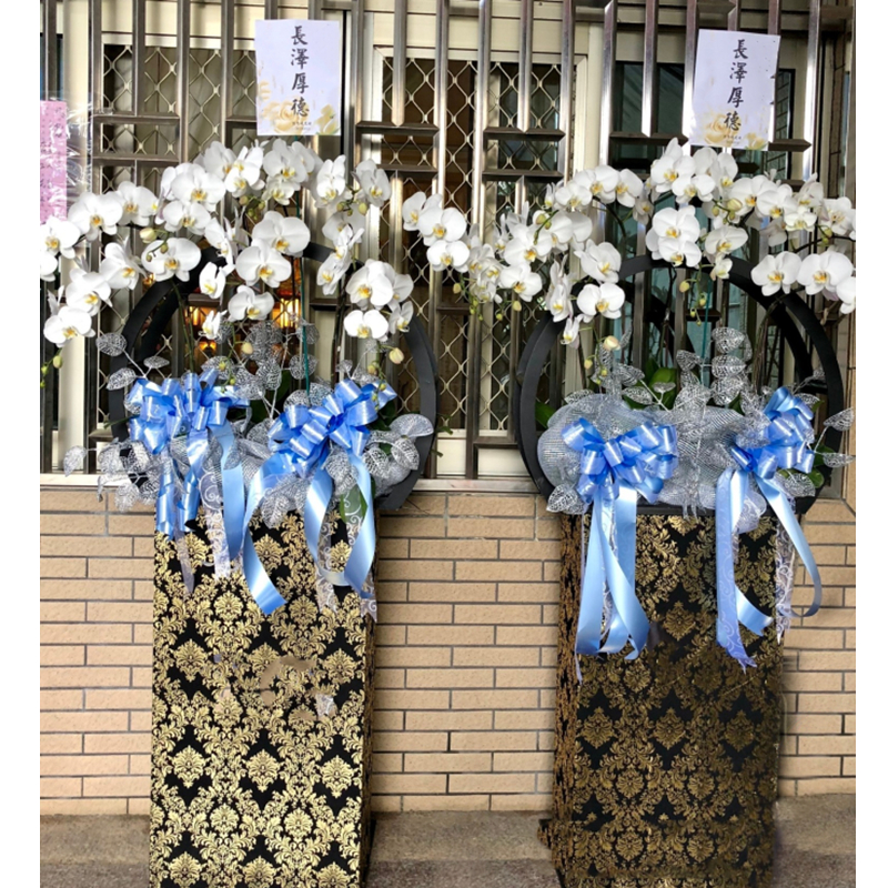 藝術圓框蘭花
