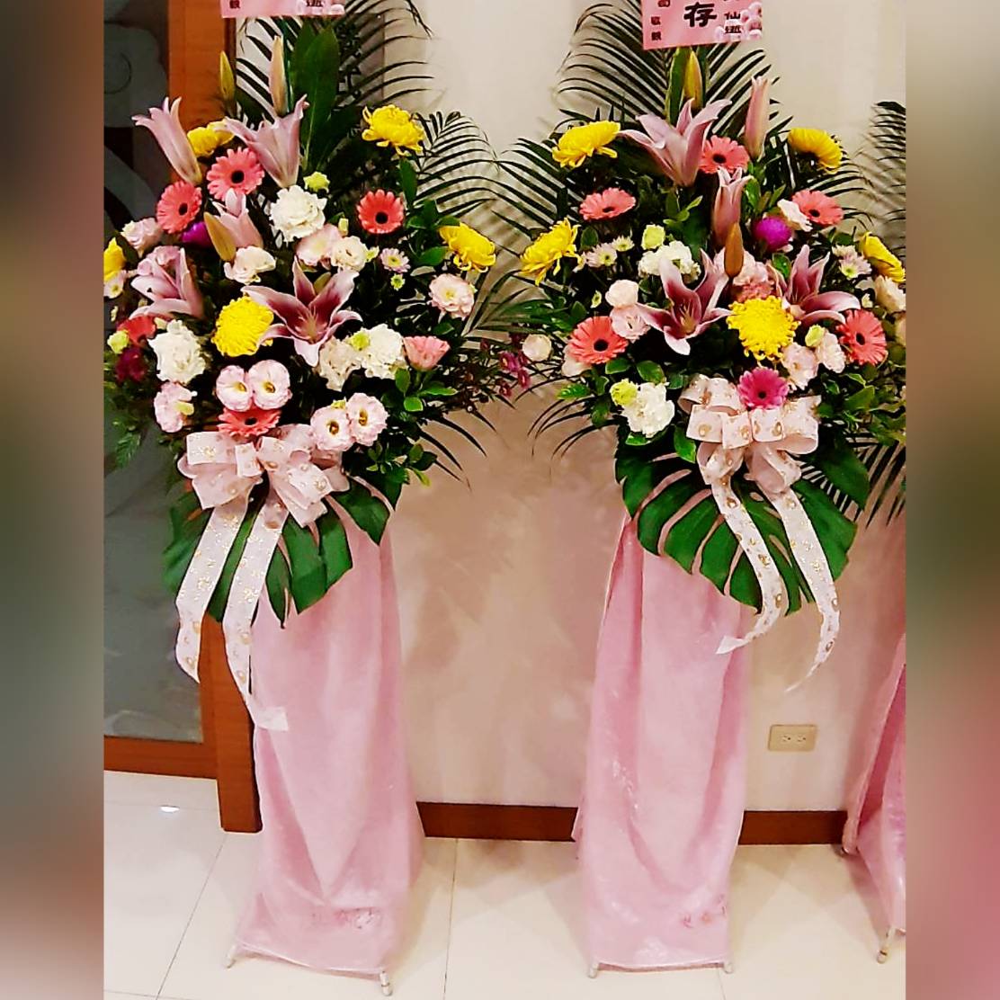 B款典雅高架藝術花籃