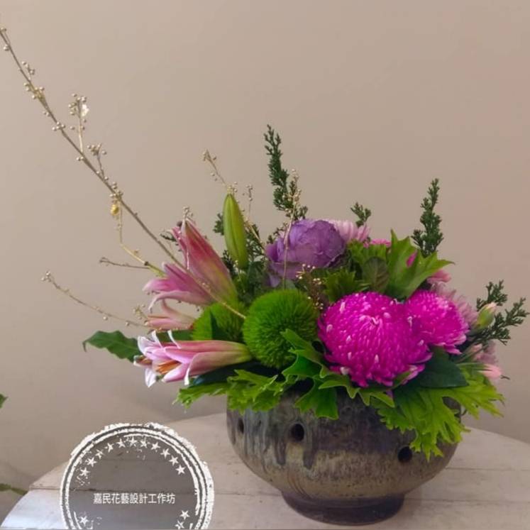 設計款藝術盆花D款