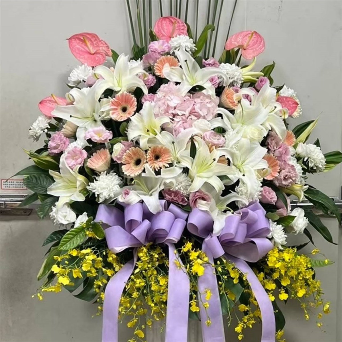藝術花籃C款(限基隆殯儀館)