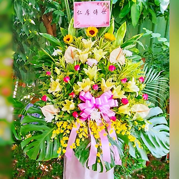 追思弔唁高架花藍F款